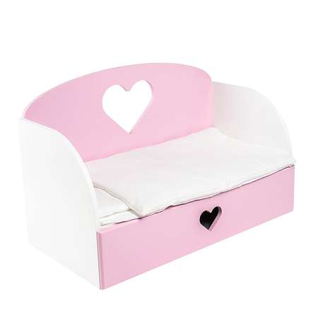 Мебель для кукол PAREMO Диван–кровать Сердце Розовый PFD120-16