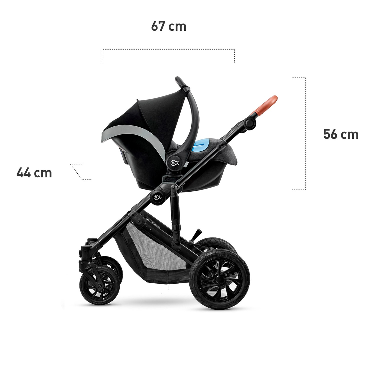 Коляска 3в1 Kinderkraft Prime 2020 Black - фото 13