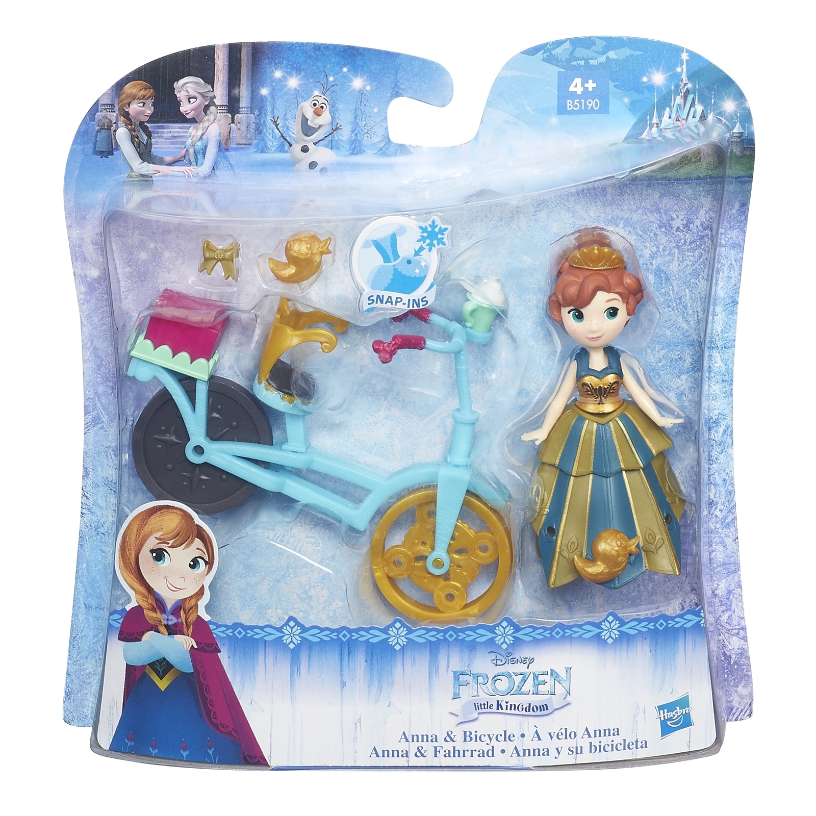 Набор игровой Disney Frozen Холодное Сердце Анна и велосипед купить по цене  329 ₽ в интернет-магазине Детский мир