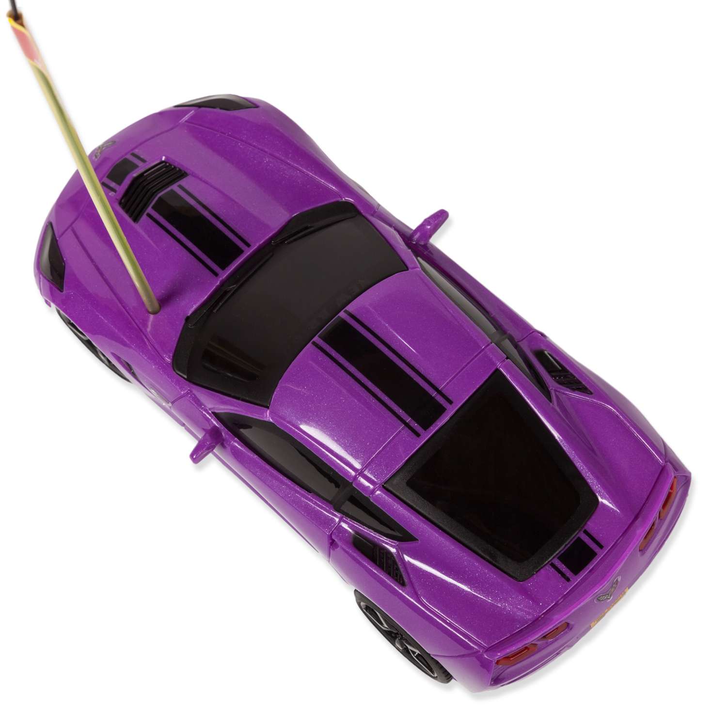 Машинка New Bright РУ 1:24 Corvette Фиолетовый 2423G 2423G - фото 7