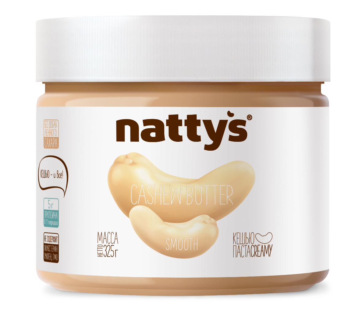 Паста кешью Nattys Smooth 325 г - фото 1