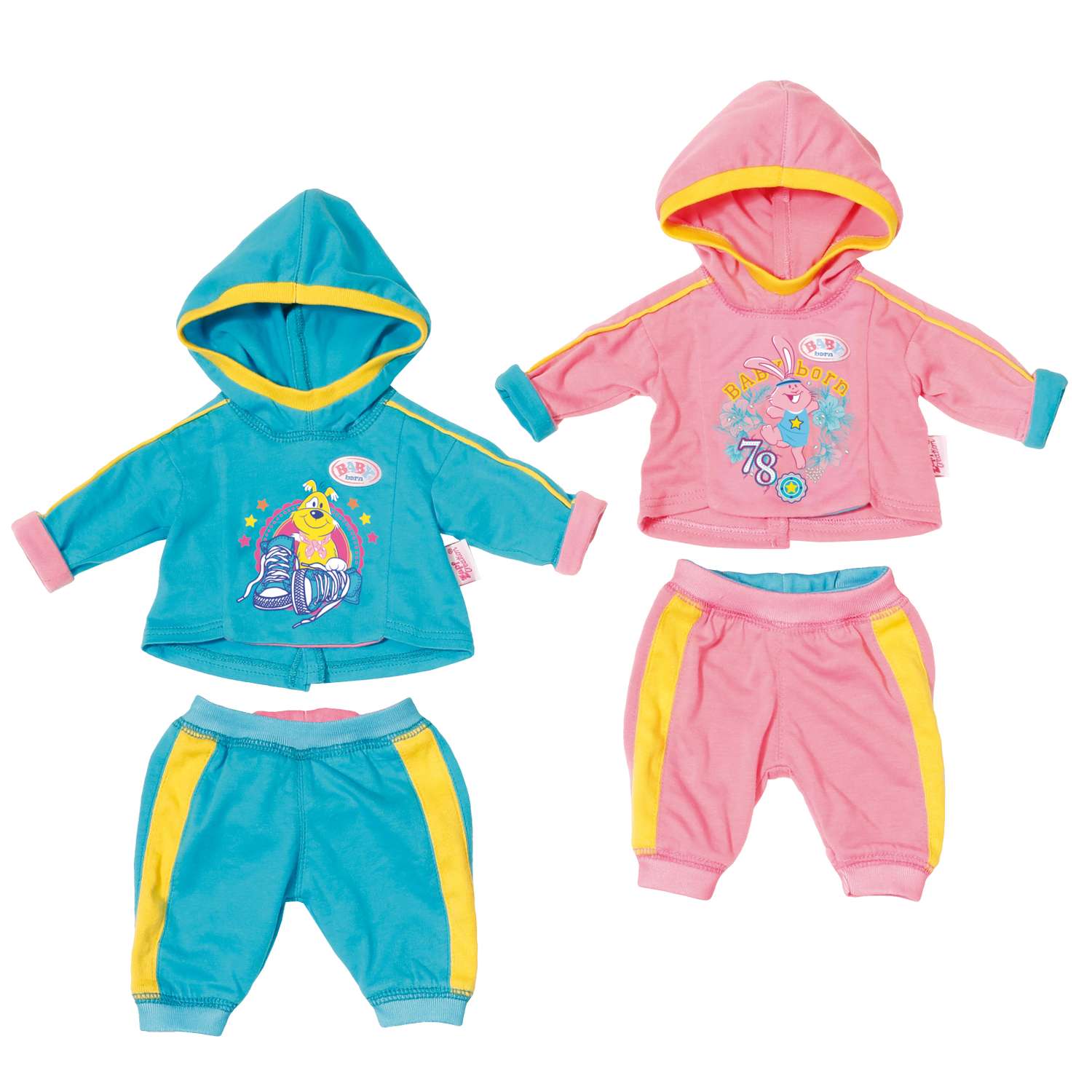 Одежда для кукол Zapf Creation Baby born Спортивный костюм 2шт в ассортименте 823-774 823-774 - фото 1