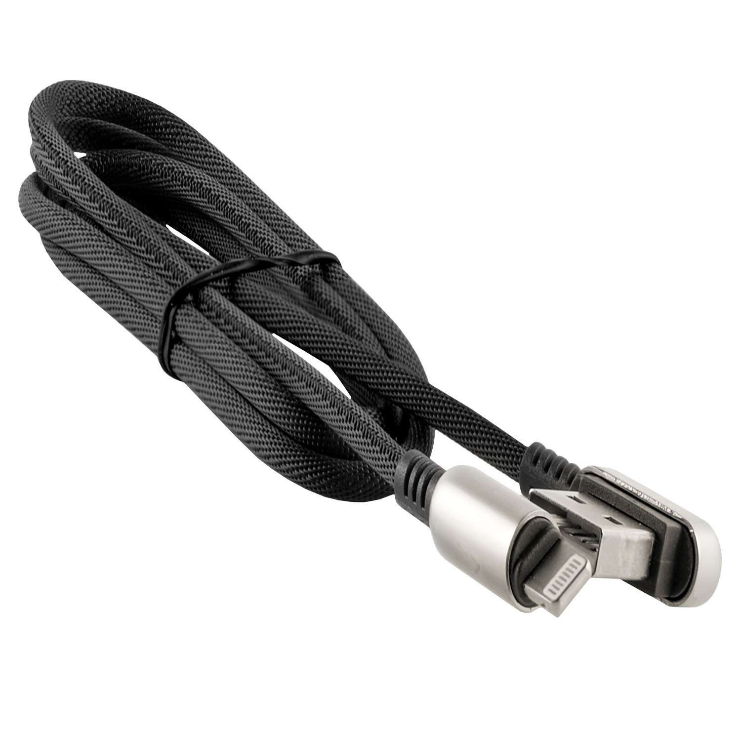 Дата-кабель RedLine Loop USB - Lightning черный - фото 1