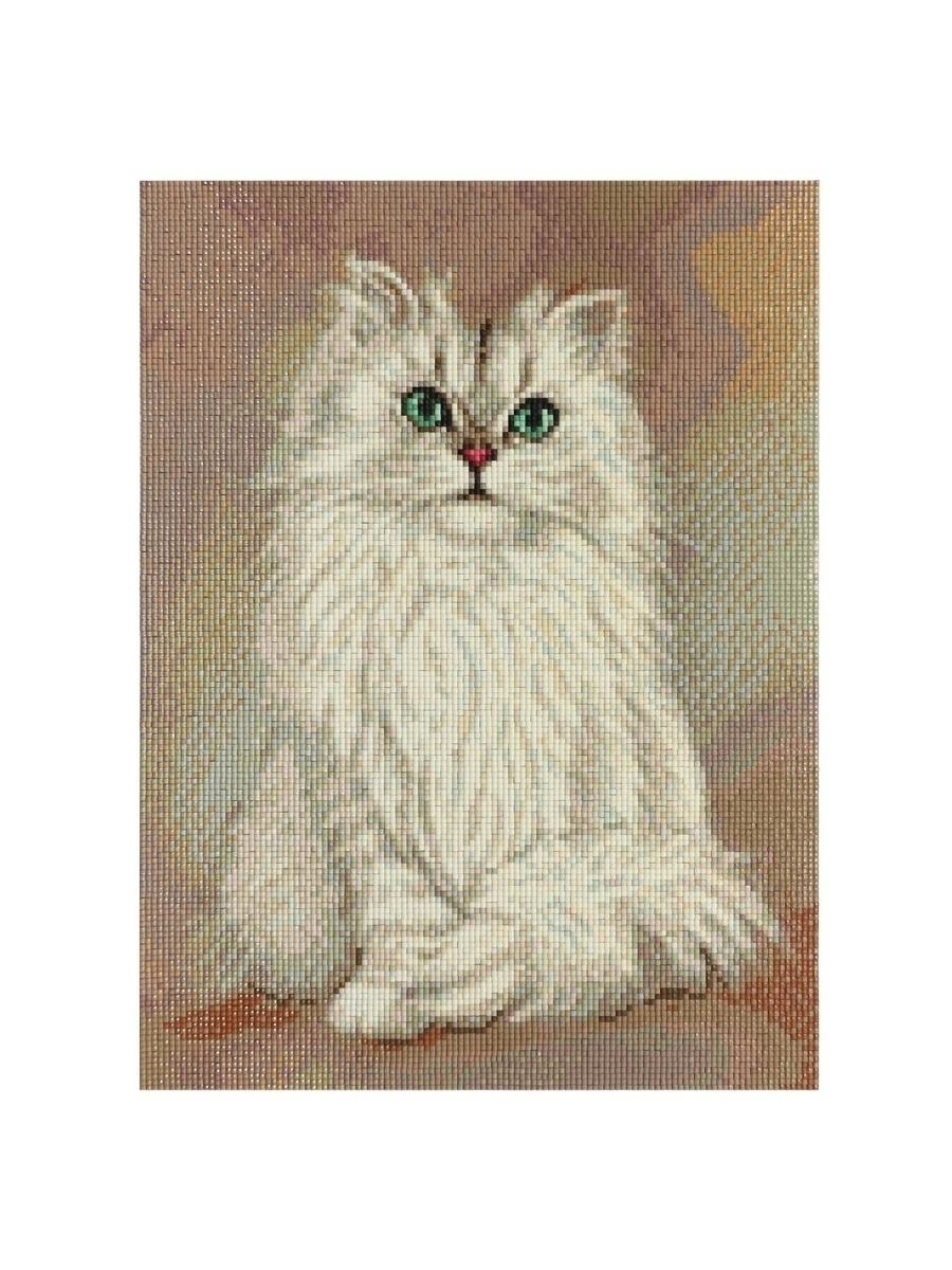 Алмазная мозаика Cristyle картина стразами Кошка Бьянка 30х40 см Cr 340021 - фото 5