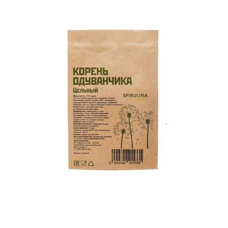 Корень одуванчика Spirulinafood цельный 100 г