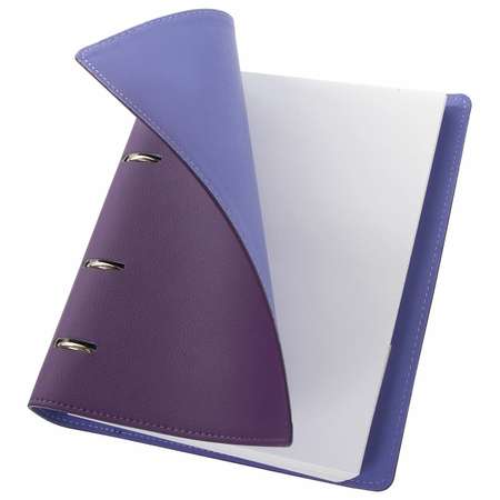 Тетрадь на кольцах Brauberg со сменным блоком А5 120 листов Joy фиолетовый