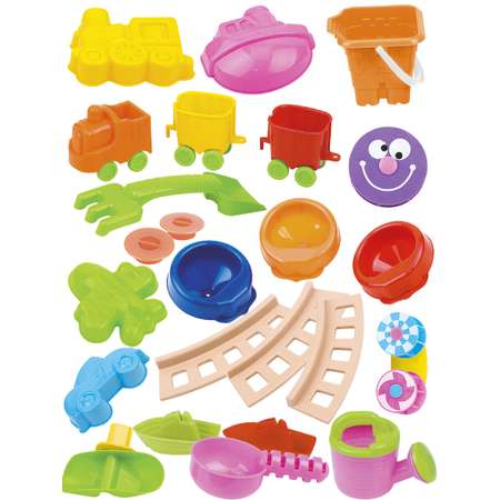 Cтол для игр с песком и водой Hualian Toys Железная дорога 62х54х40 см