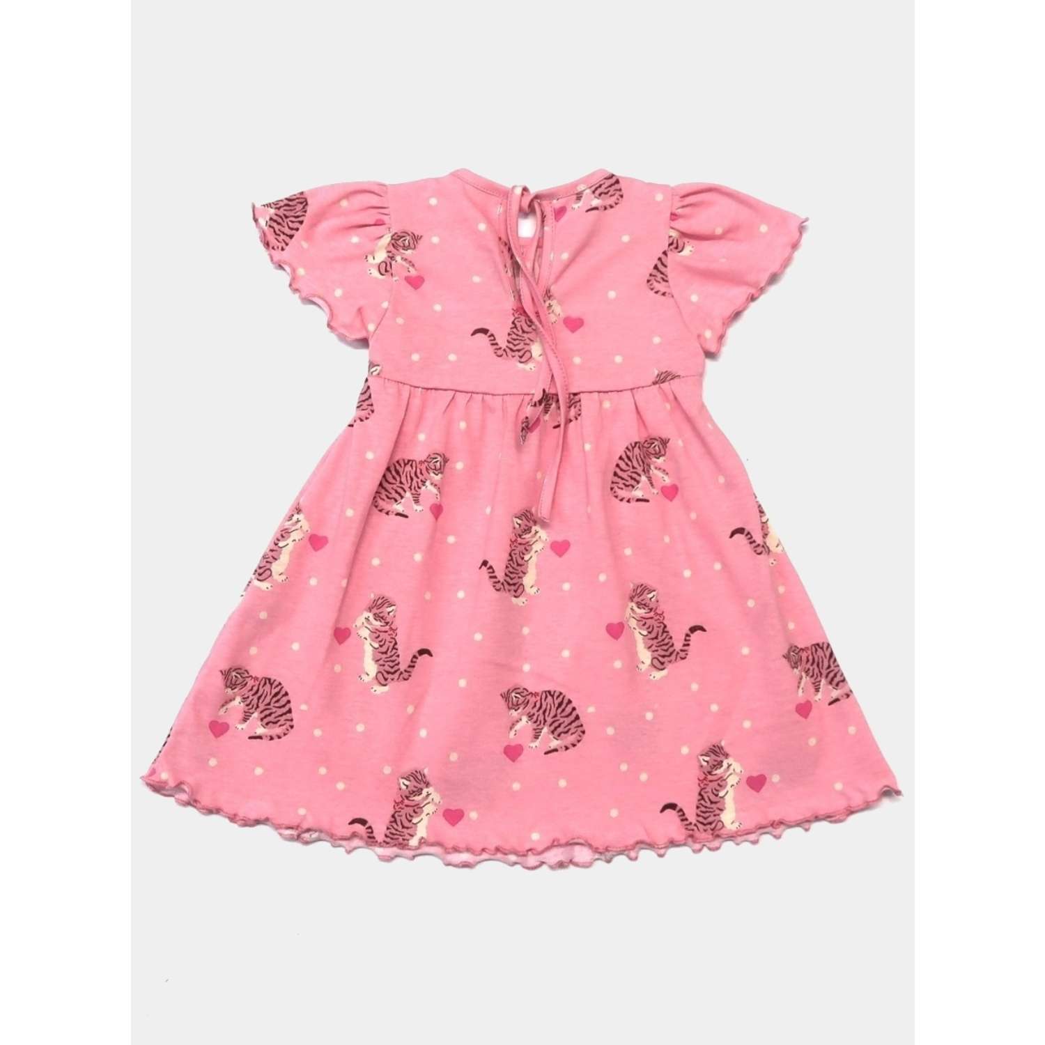 Платье Рекантино 366-11 Розовый Коричневый - фото 2