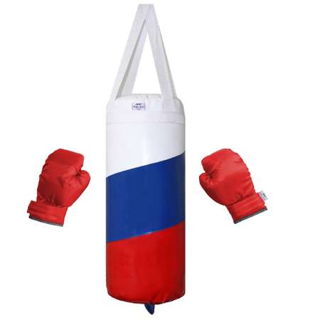 Детский набор для бокса Belon familia груша с перчатками Серия Флаги/ Россия