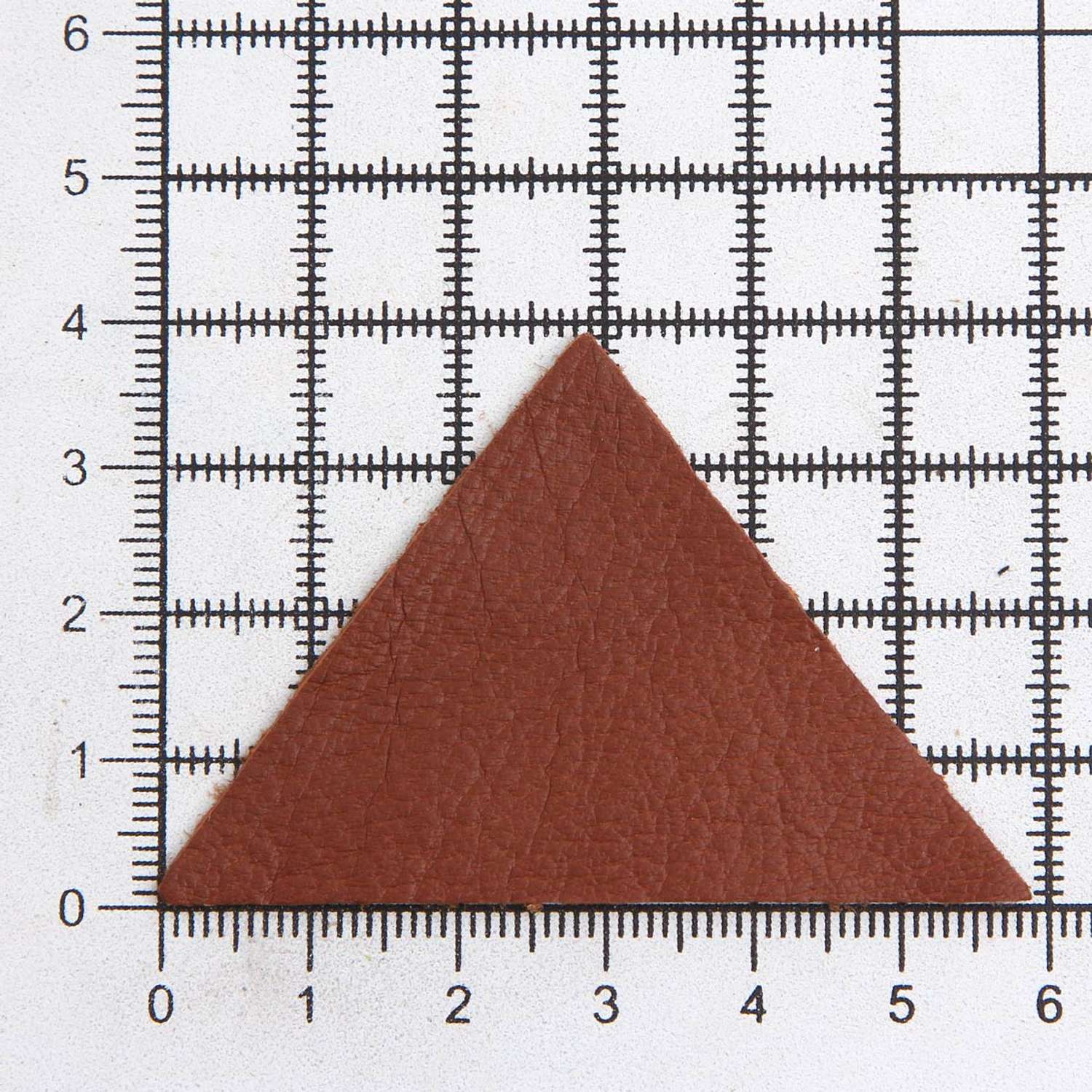 Термоаппликация Галерея нашивка заплатка Треугольник 5.9х4 см 2 шт из кожи для ремонта одежды светло-коричневый - фото 4