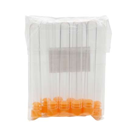 Контейнер - органайзер Айрис пластиковый для хранения бисера игл булавок и мелочей прозрачный 10.5 х 1.1 х 1.1 см 10 шт