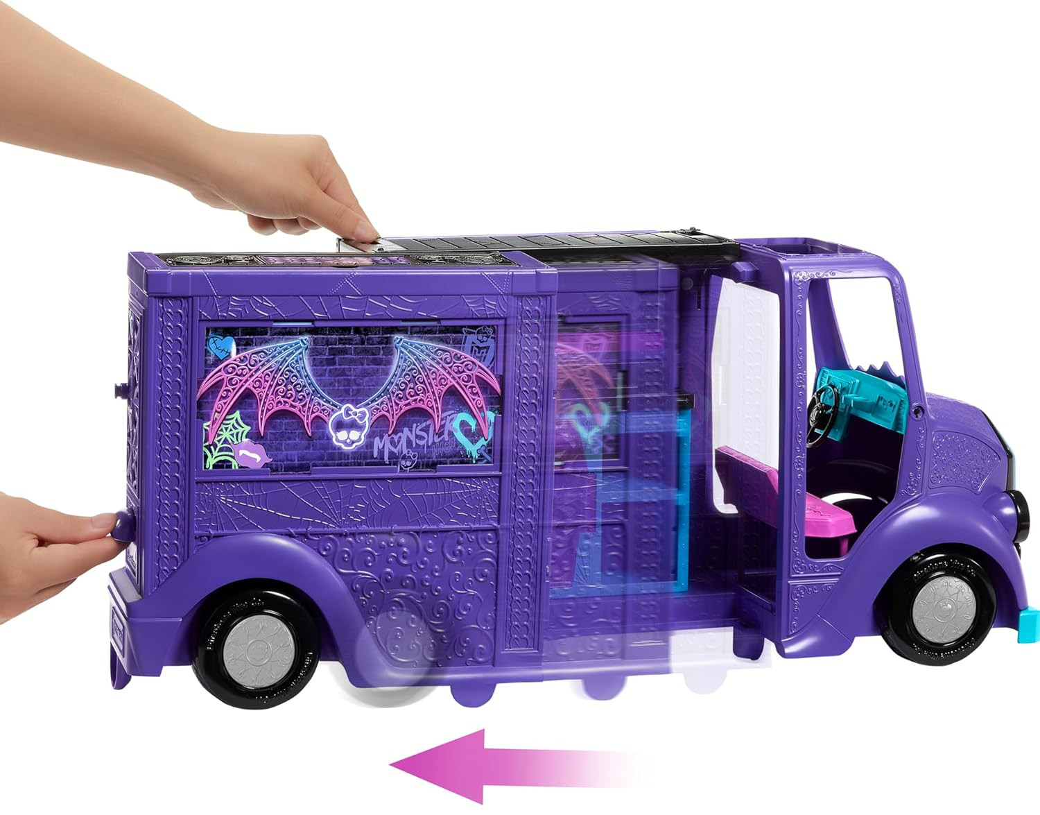 Игровой набор Monster High Fangtastic Food Truck с куклой HXH83 HXH83 - фото 2