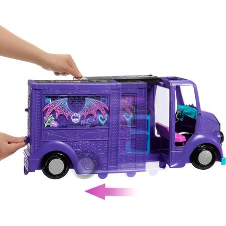 Игровой набор Monster High Fangtastic Food Truck с куклой HXH83