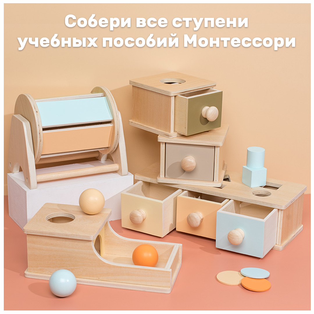 Учебное пособие LUCHINA toys Монтессори для малышей LUCHINA toys Сортер деревянный Развивающие игрушки обучающая игра. - фото 8