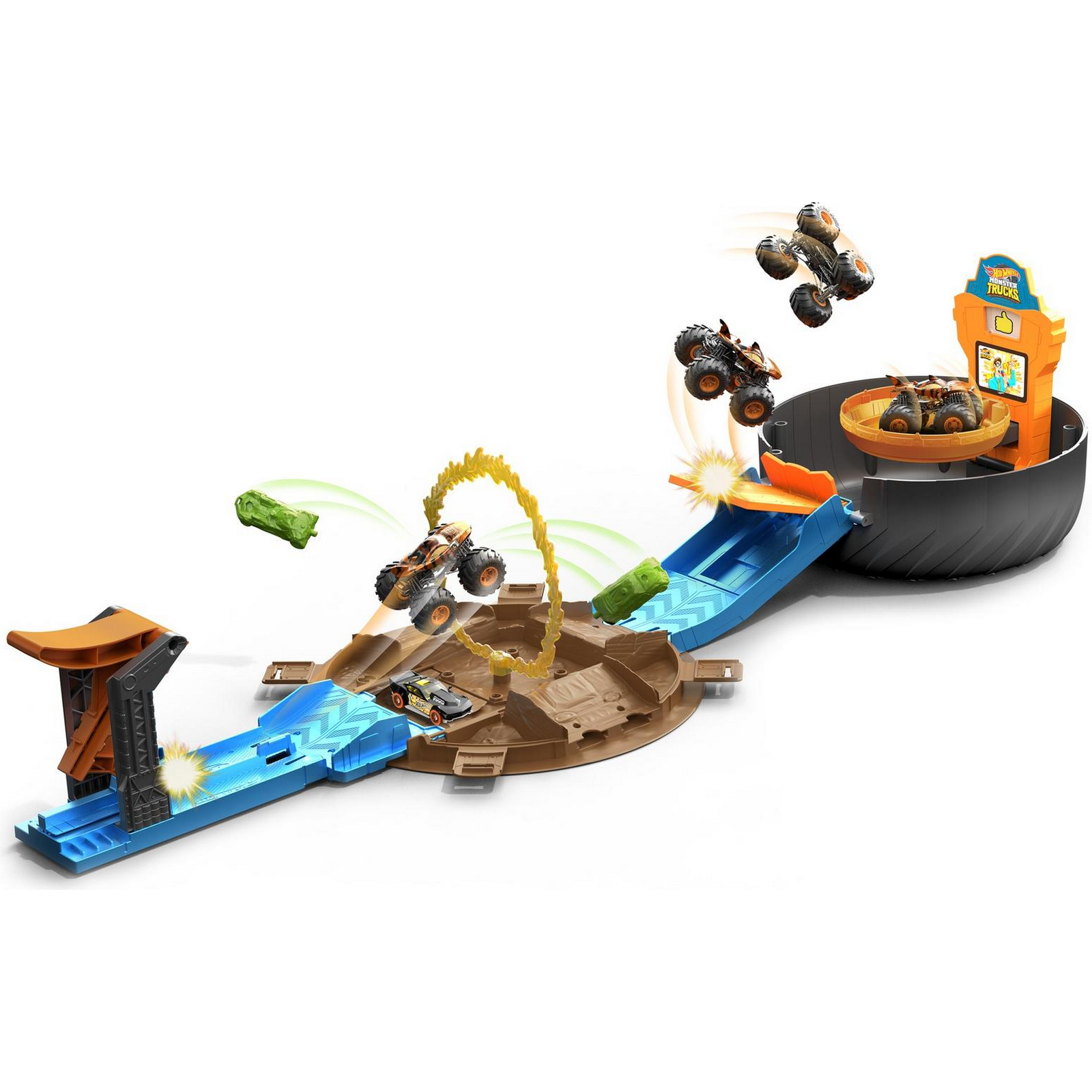 Игровой набор Hot Wheels Трюковая арена GVK48 - фото 31