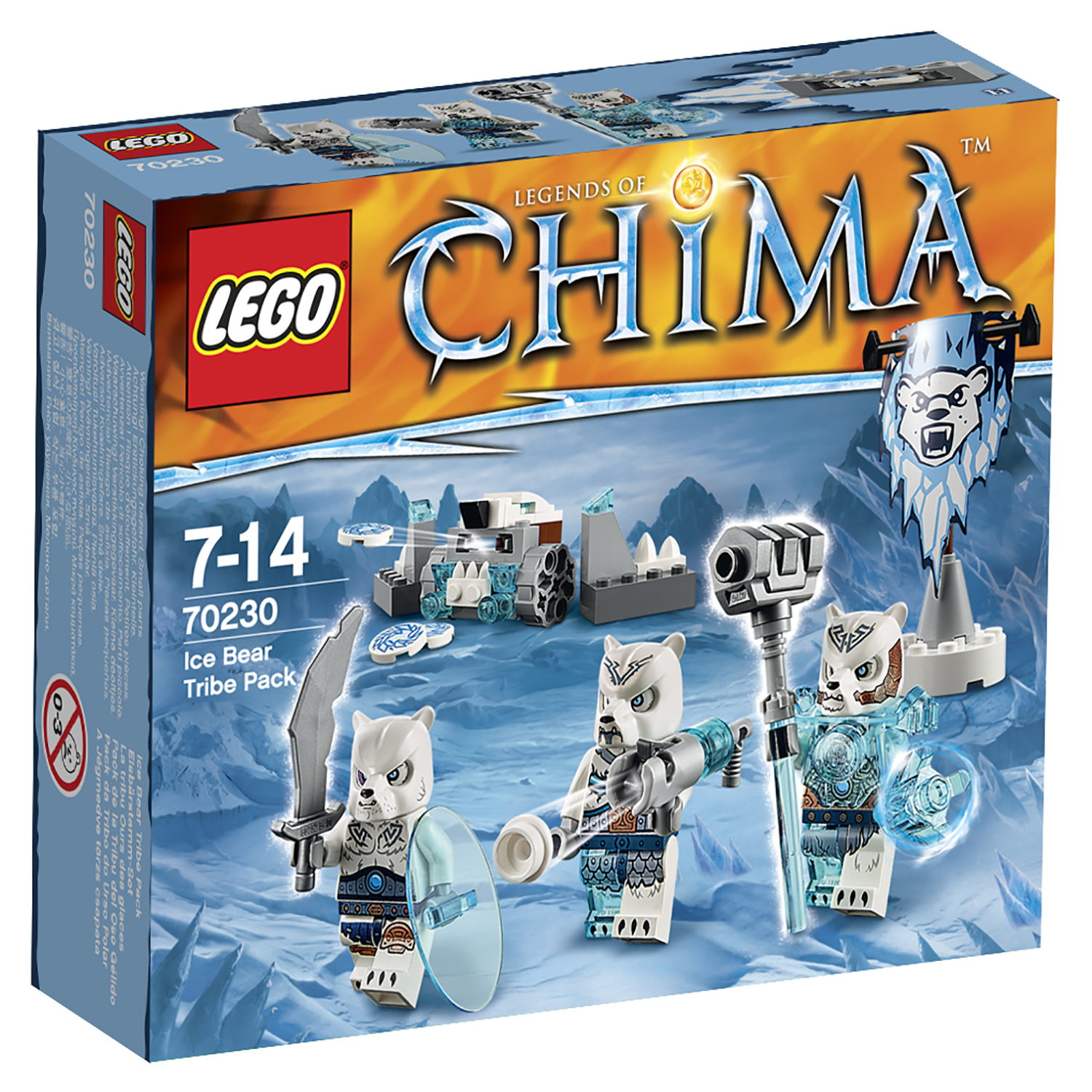 Конструктор LEGO Chima Лагерь Ледяных медведей (70230) купить по цене 699 ₽  в интернет-магазине Детский мир