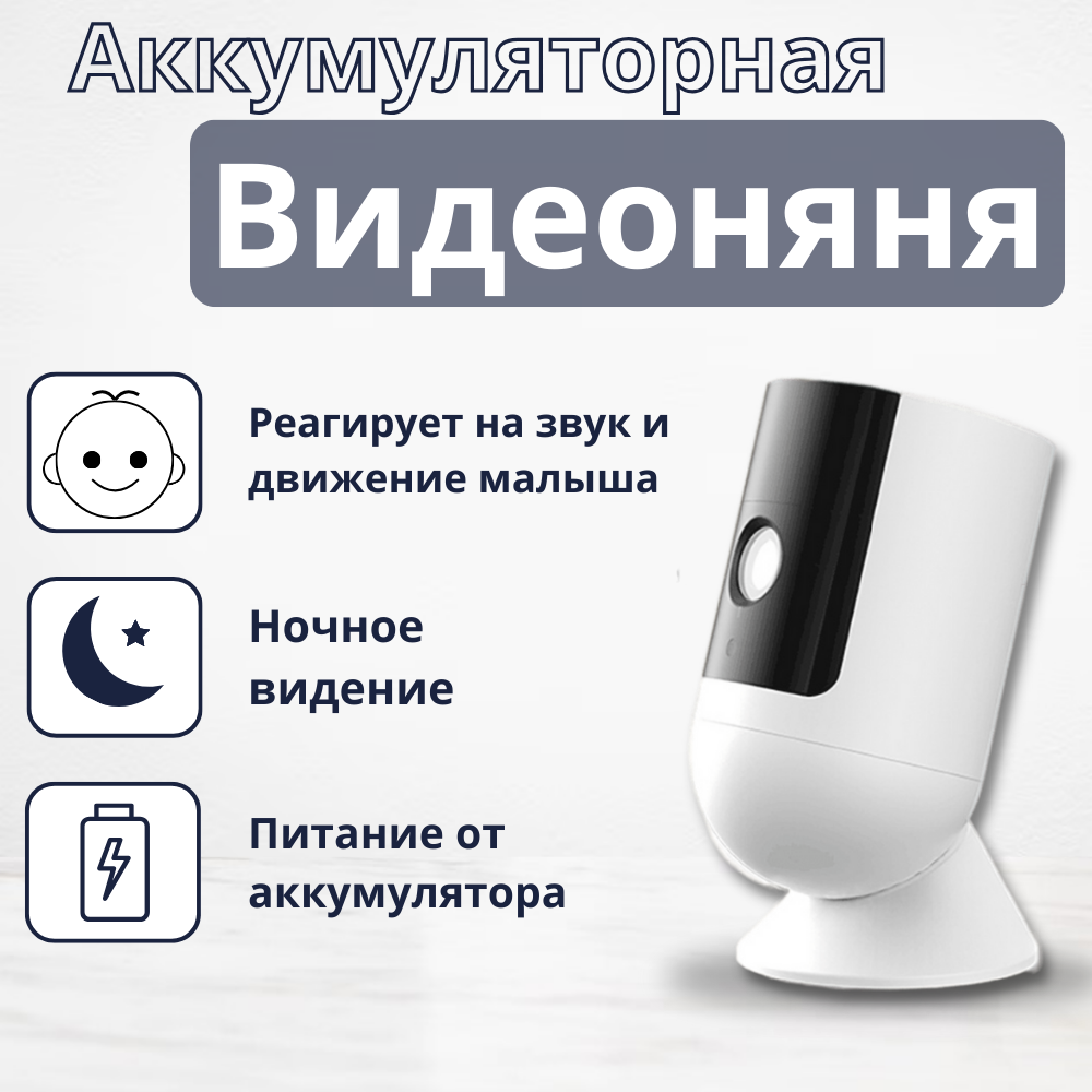 Видеоняня iFEEL Disco IFS-CB002 беспроводная аккумуляторная - фото 1