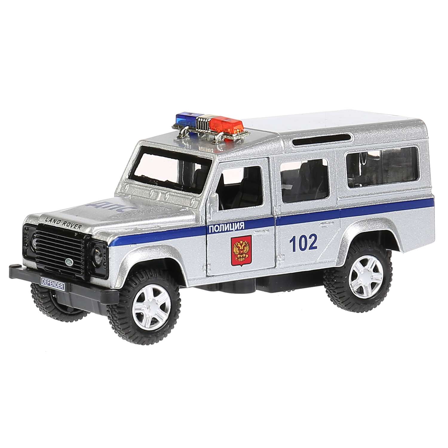 Машина Технопарк Land Rover Defender Полиция инерционная 271522 271522 - фото 1