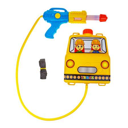 Водяной пистолет Аквамания 1TOY с рюкзаком-ёмкостью детское игрушечное оружие для мальчиков игрушки для улицы и ванны