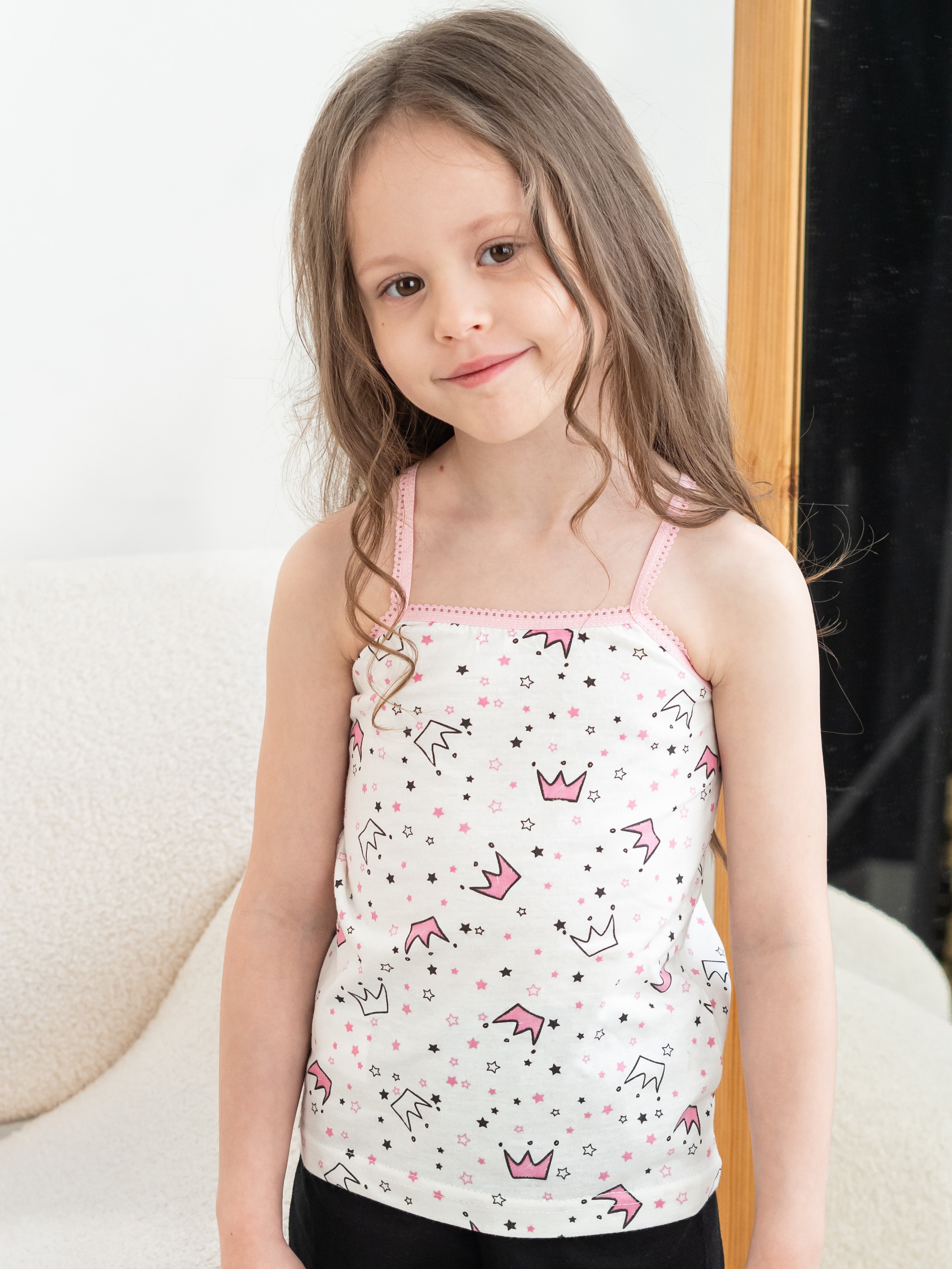 Майка 3 шт Babycollection 636/mkb002/sph/k3/005/p1/W*dмолочный розовый - фото 6