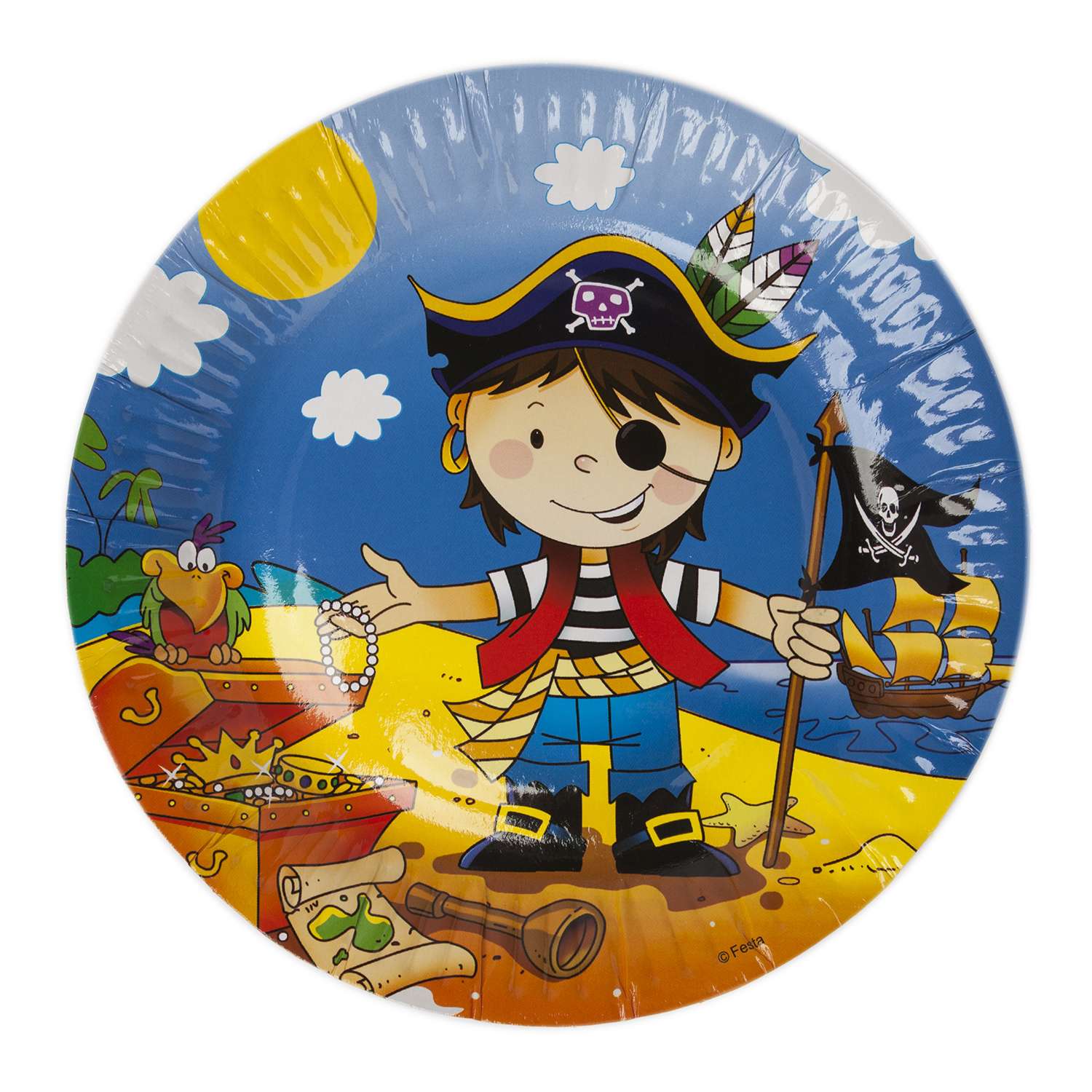Тарелка GCI Маленький пират 6шт 1502-1296(1298) в ассортименте - фото 1