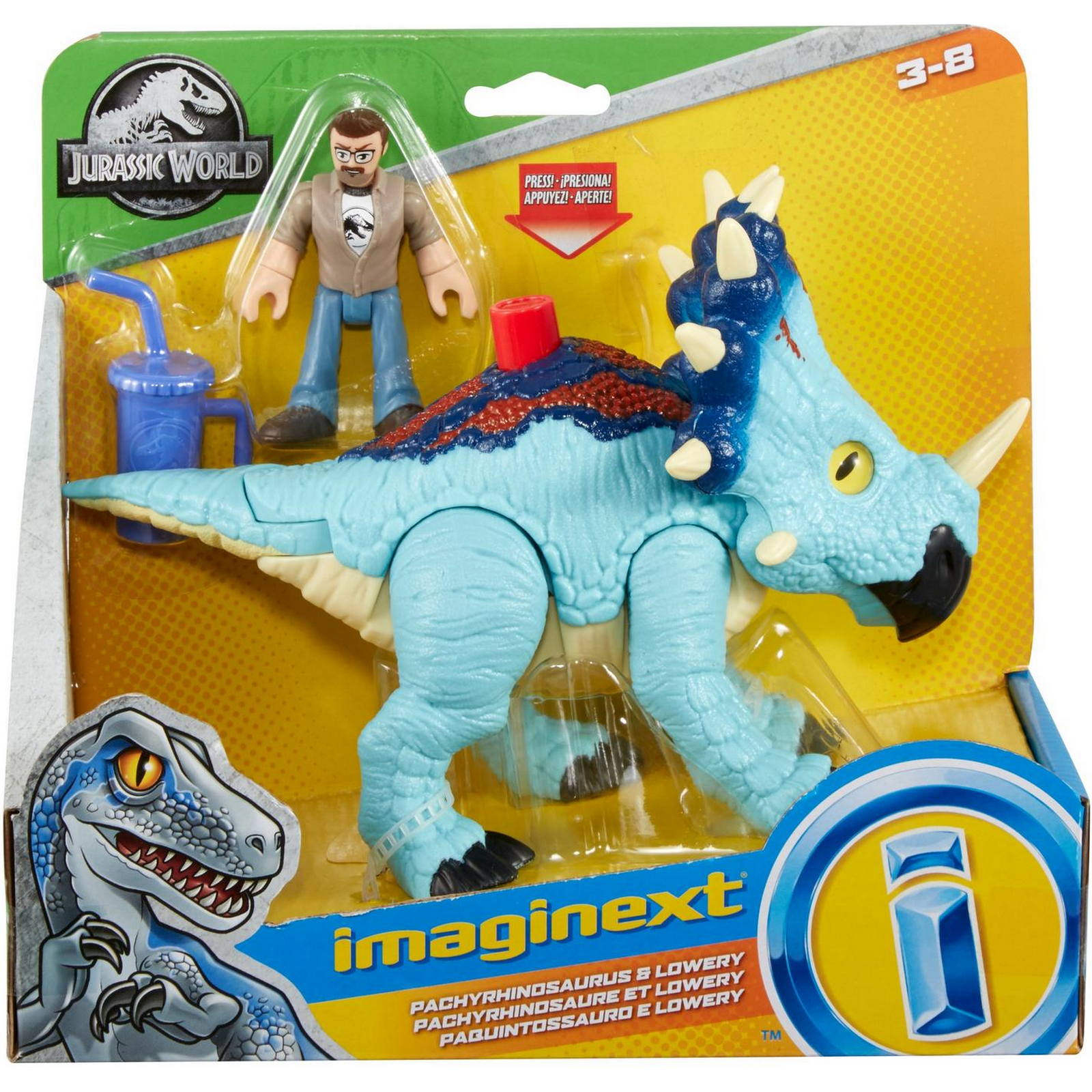 Фигурка IMAGINEXT Мир Юрского периода Пахиринозавр и Лаури GMR17 - фото 2