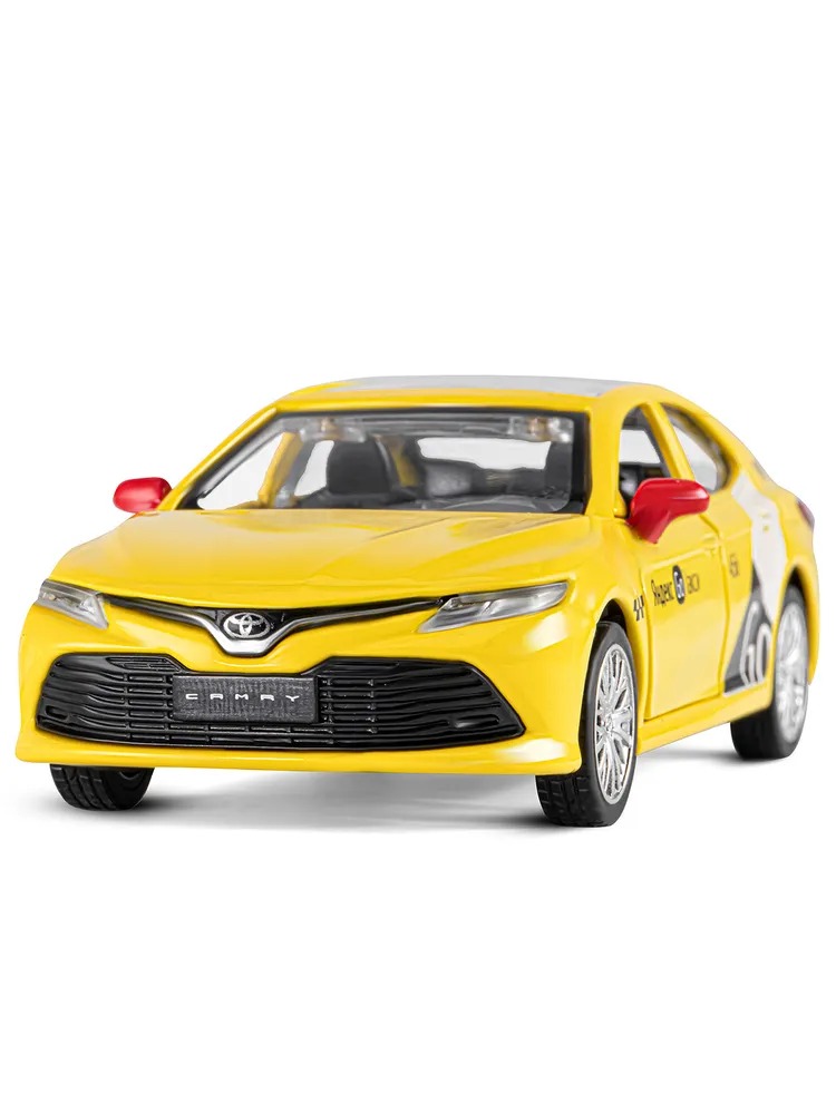 Машинка металлическая Яндекс GO 1:43 Toyota Camry озвучено Алисой цвет желтый JB1251485 - фото 9