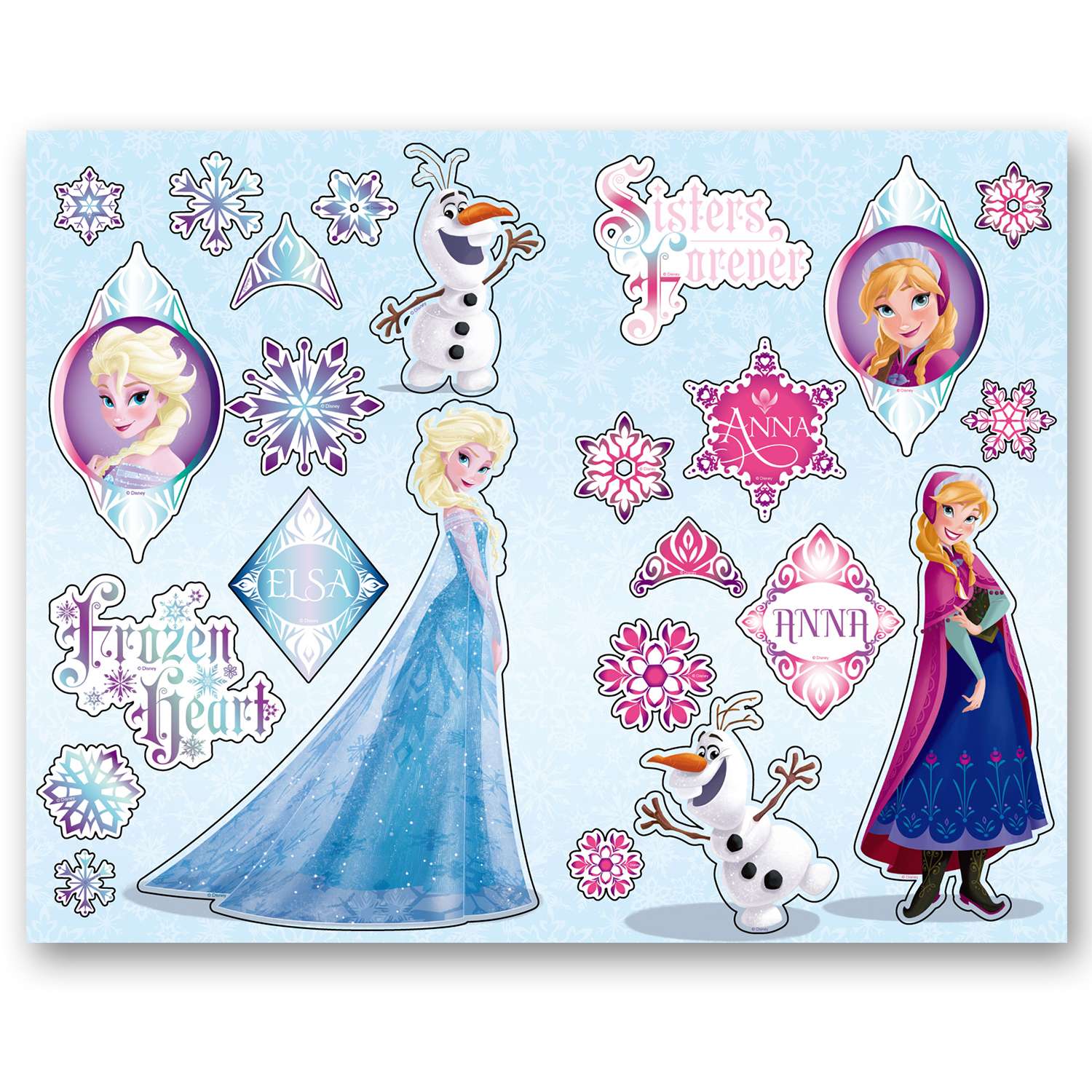 Набор для творчества Disney Frozen с фломастерами и наклейками - фото 2