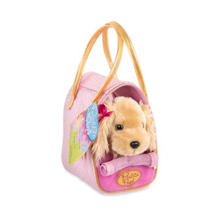 Игрушка мягкая Pucci Pups Собачка с сумочкой Бежевый ST8342Z