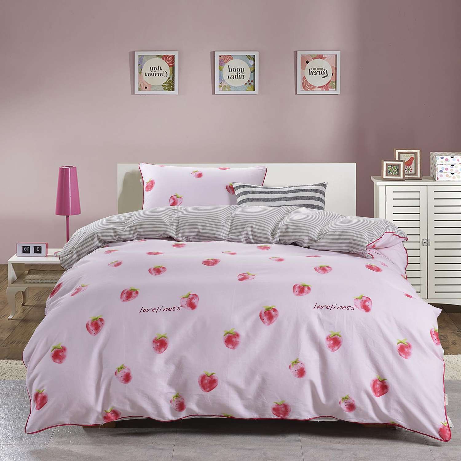 Комплект постельного белья Sofi de Marko 1.5 спальный Ильда розовая - фото 2