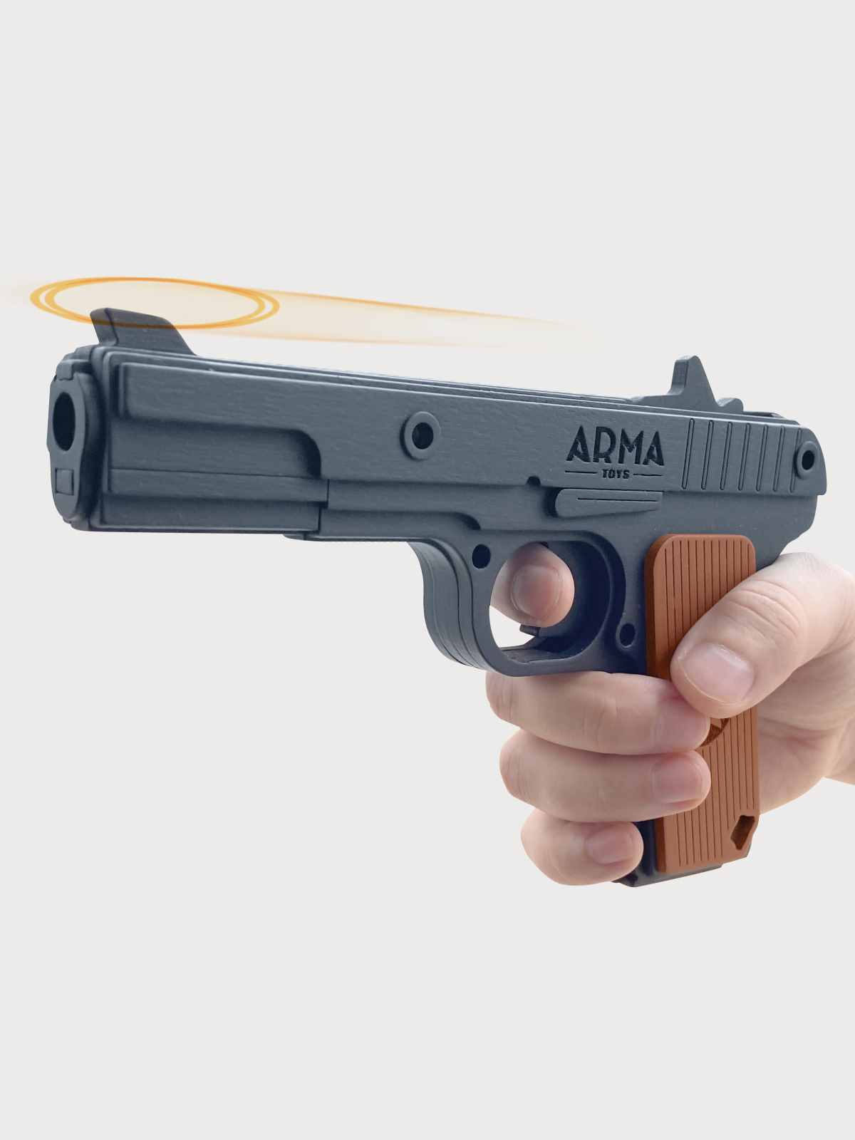 Резинкострел Arma.toys Деревянный пистолет ТТ окрашенный - фото 2