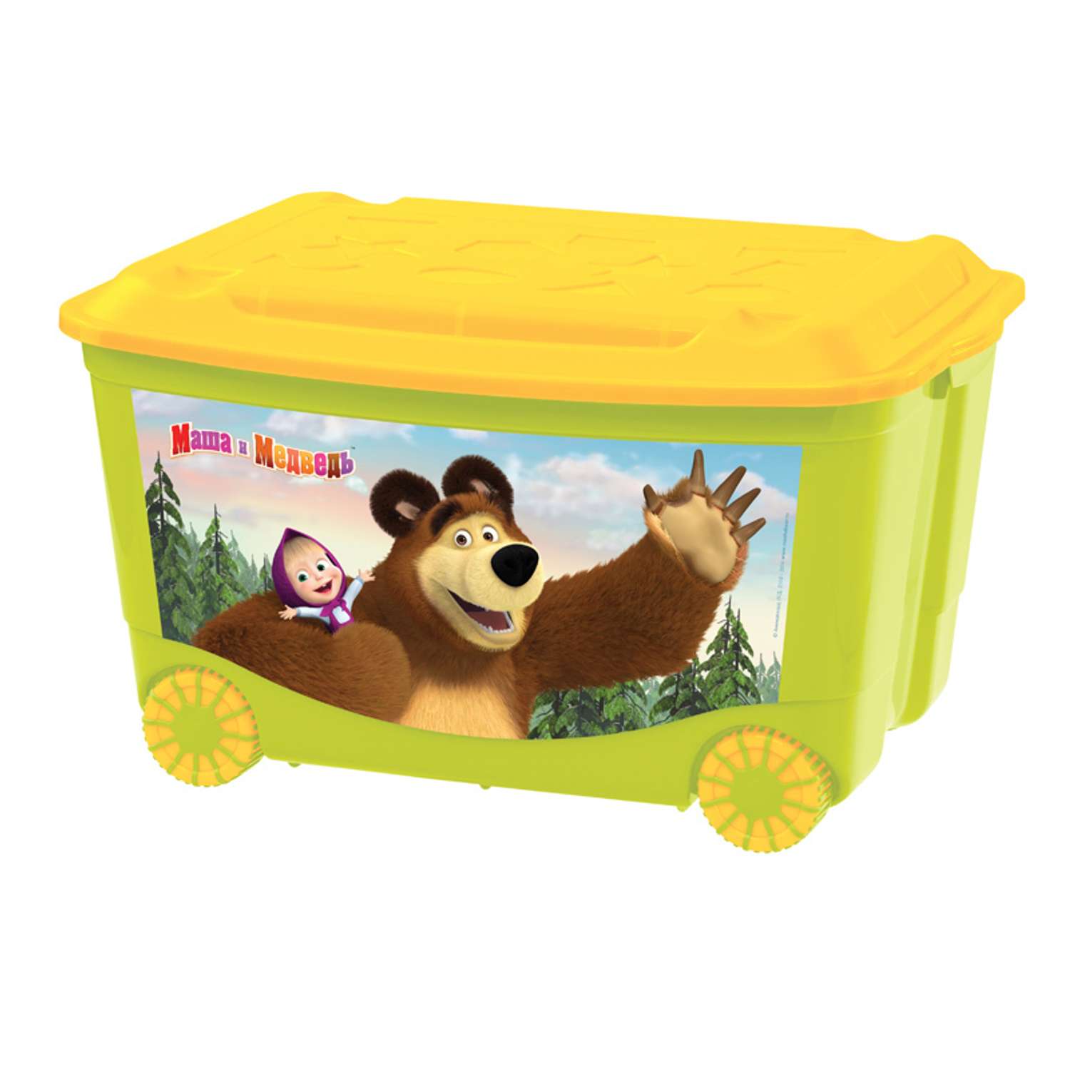 Ящик для игрушек Маша и Медведь Маша и Медведь на колесах в ассортименте - фото 2