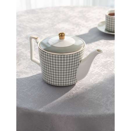 Чайник заварочный DeNASTIA «Пье-де-пуль» 1100мл фарфор белый/мятный CE00456