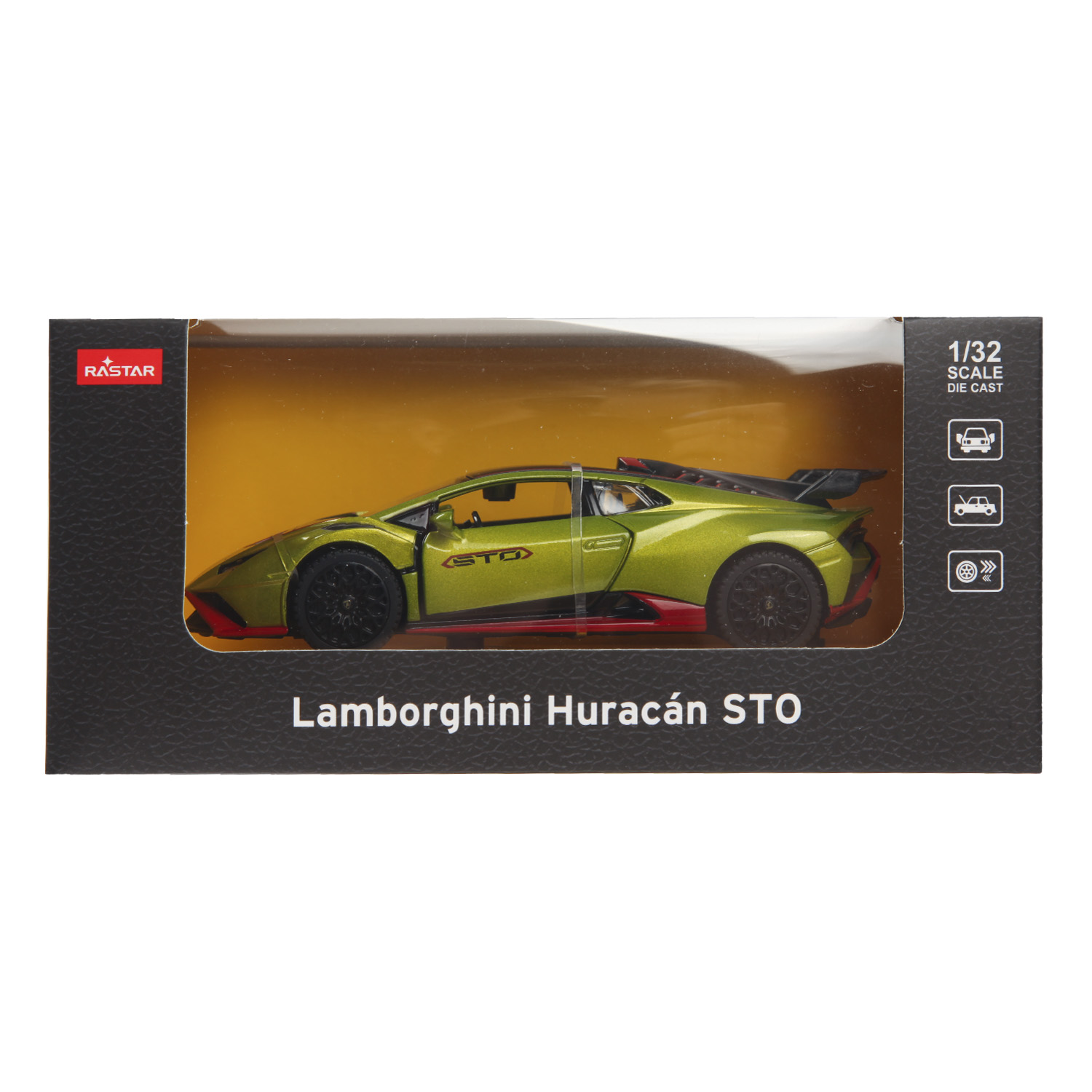 Автомобиль Rastar Lamborghini Huracan STO 1:32 зеленый 64310 - фото 7