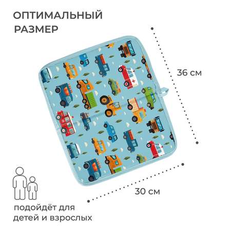 Коврик в садик Всё на местах складной антискользящий 30х36 см