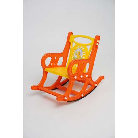 Кресло-Качалка Эффектон Малыш оранжево-желтое