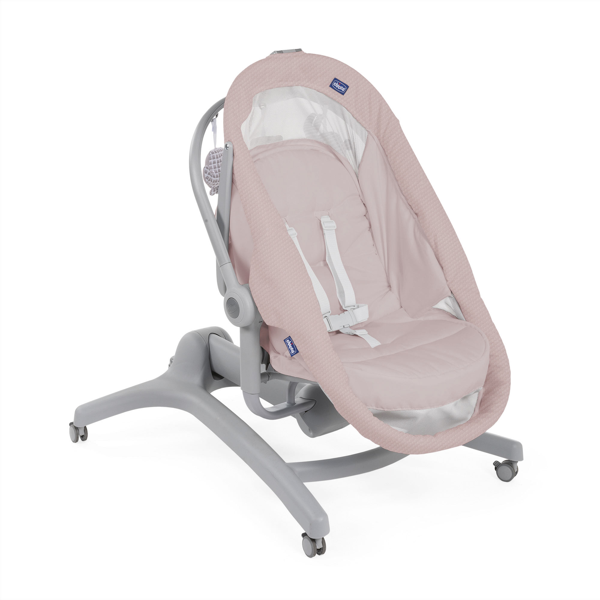 Детская кроватка Chicco Baby Hug - 4 in 1 Air Rose овальная, (розовый) - фото 4