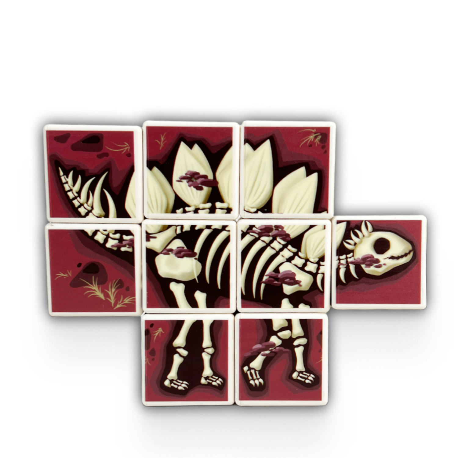 Игрушка LX Кубики магнитные Динозавры 9 штук со стикерами - фото 8