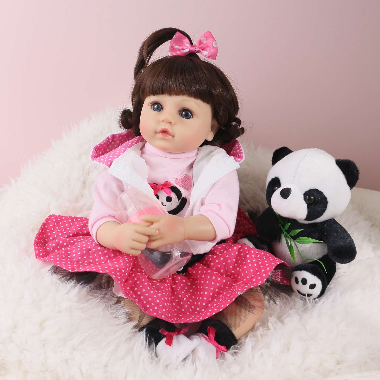 Кукла Реборн QA BABY Алина девочка большая пупс набор игрушки для девочки 42 см 45003 - фото 2