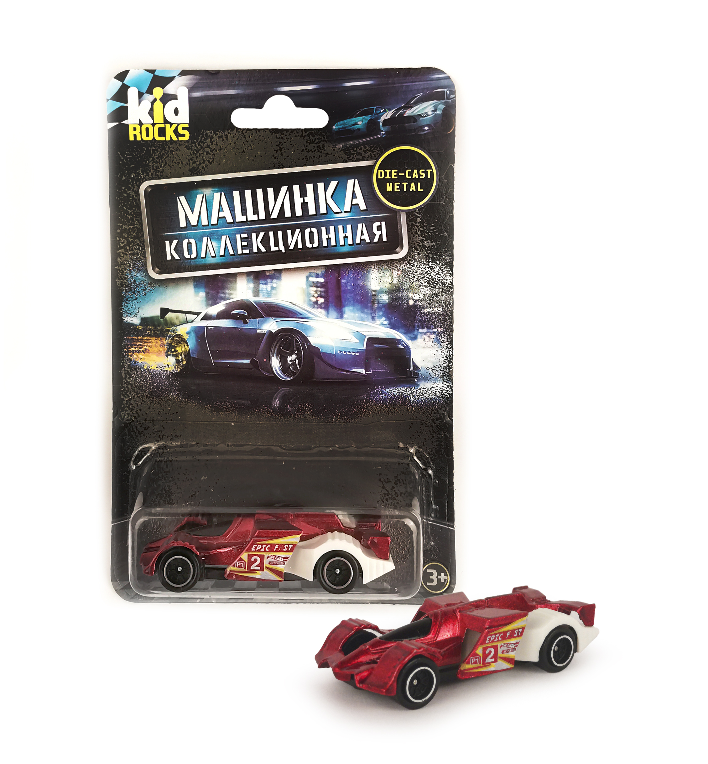 Машинка металлическая Kid Rocks масштаб 1:60 в ассортименте YK-2309 - фото 12