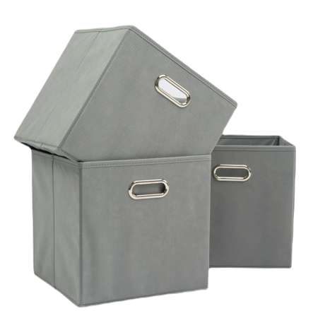 Набор складных коробок Home One для хранения 3шт серый