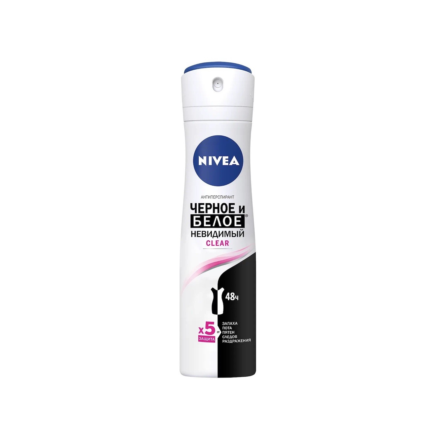 Антиперспирант NIVEA Черное и Белое. Невидимый Extra 150 мл - фото 1