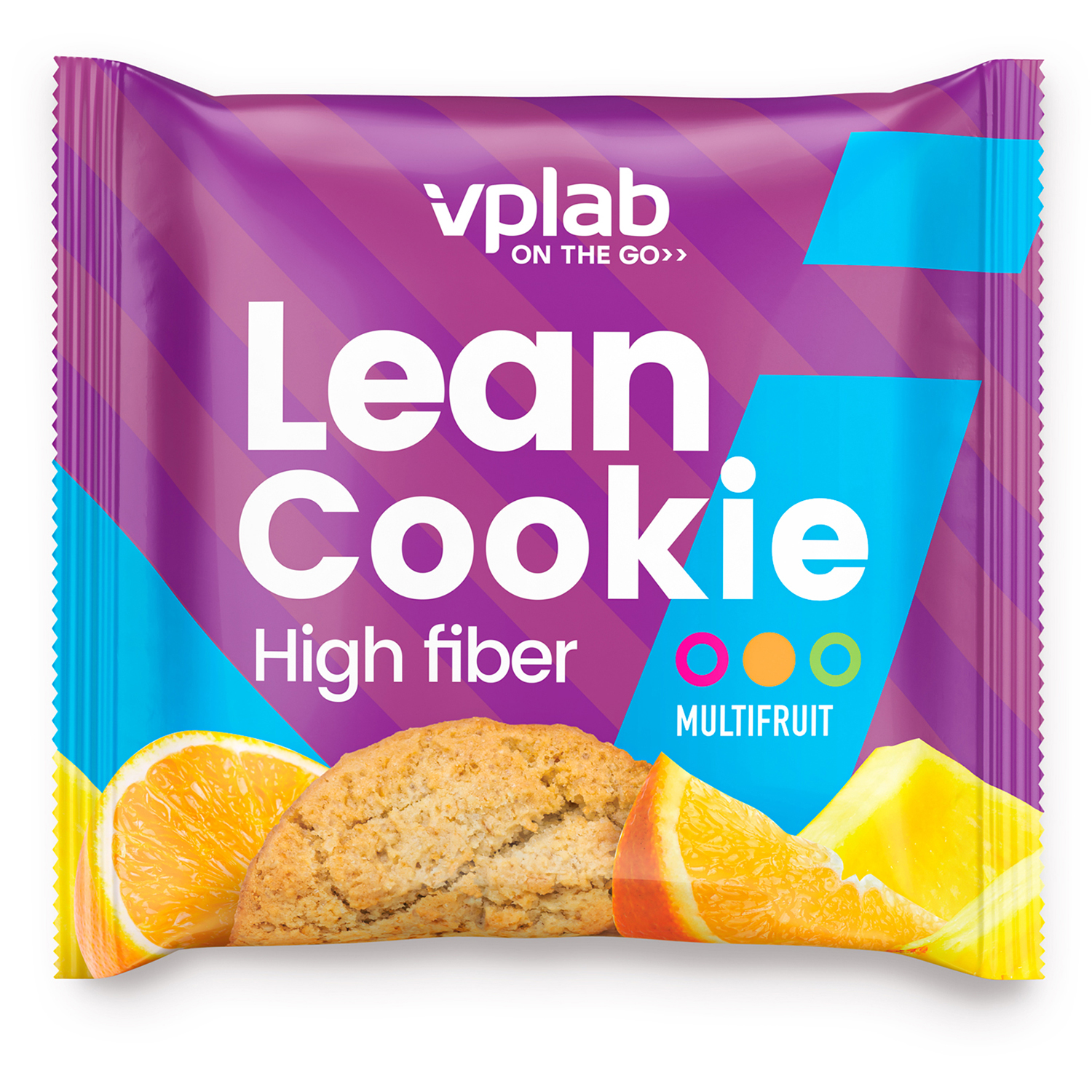 Печенье VPLAB Lean cookie мультифрукты 40г - фото 1