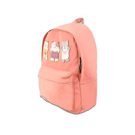 Рюкзак с косметичкой Pretty Mania Коты розовый