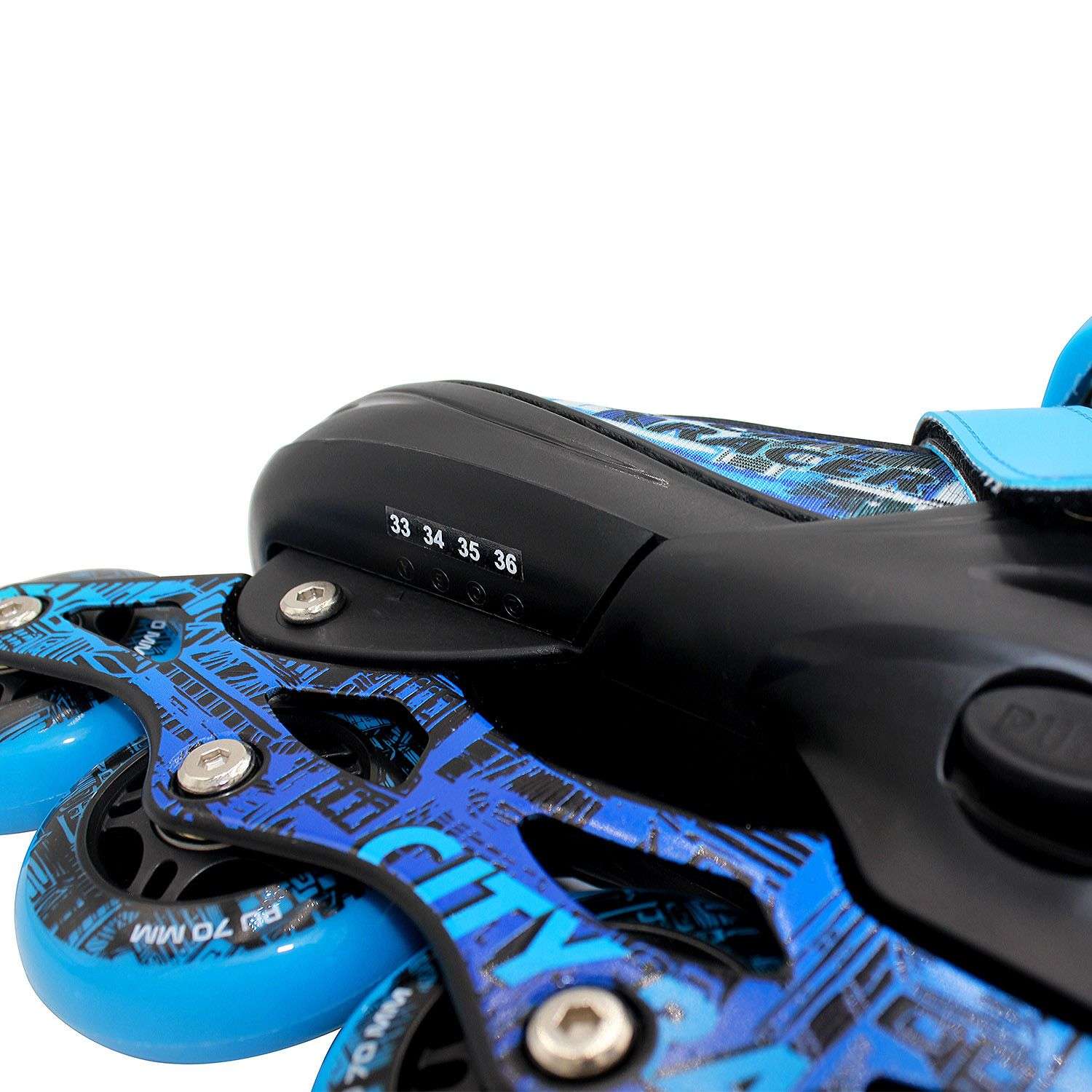 Набор роликовые коньки Sport Collection раздвижные Set City Racer Blue шлем и набор защиты в сумке размер XS 25-28 - фото 8