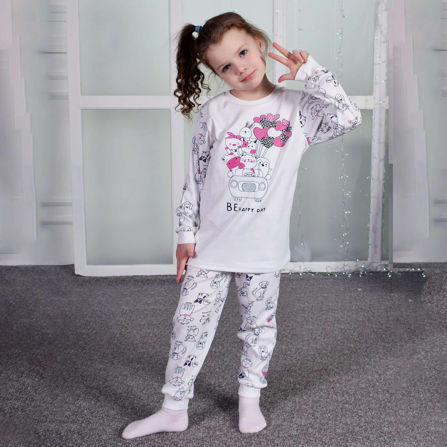 Пижама Счастливая малинка М-581 мол - фото 2