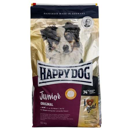 Корм для щенков Happy Dog Supreme Original 10кг