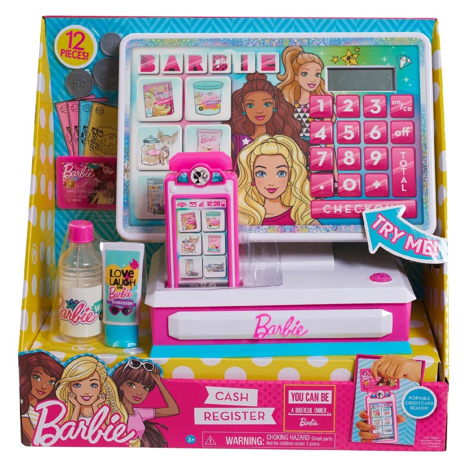 Набор Barbie Кассовый аппарат со световыми и звуковыми эффектами - фото 1
