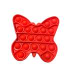 Игрушка-антистресс Uniglodis вечная пупырка Бабочка Красный