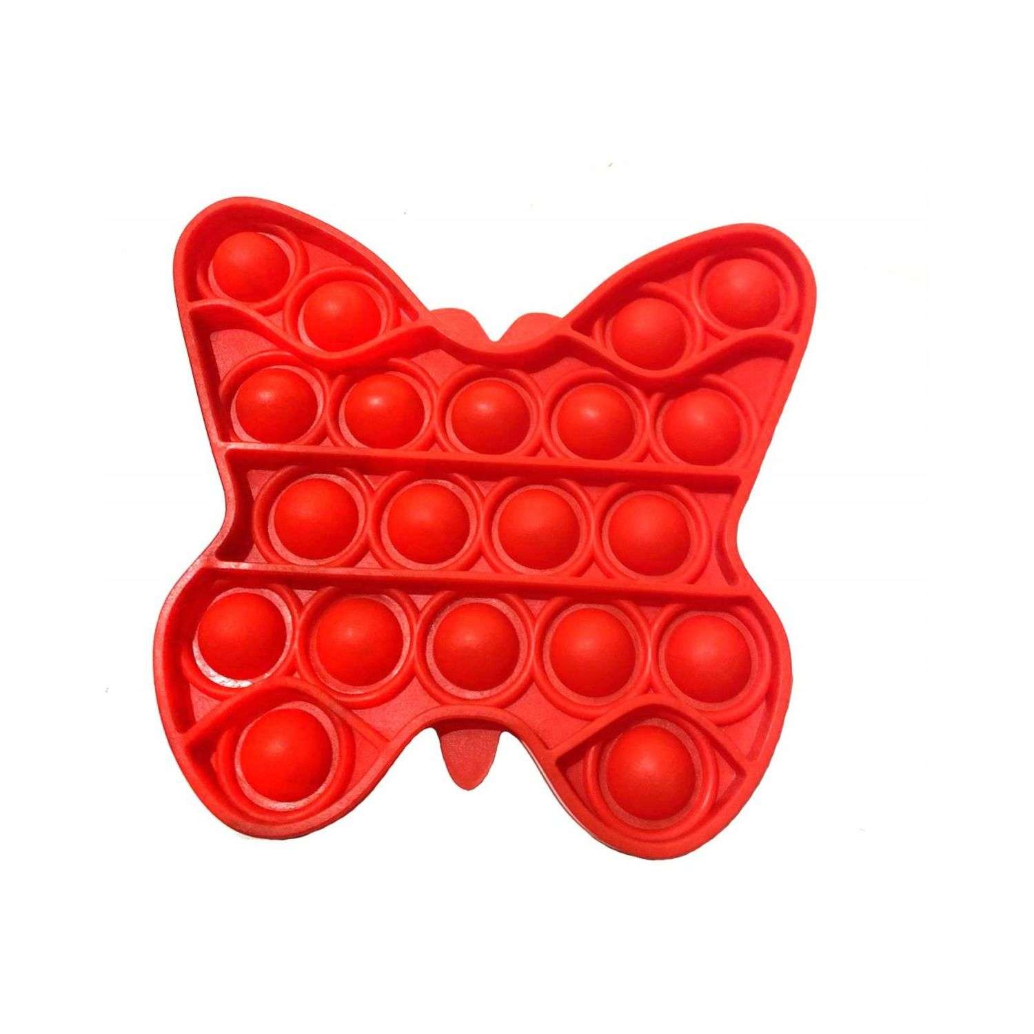 Игрушка-антистресс Uniglodis вечная пупырка Бабочка Красный - фото 1